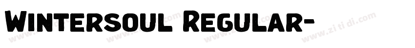 Wintersoul Regular字体转换